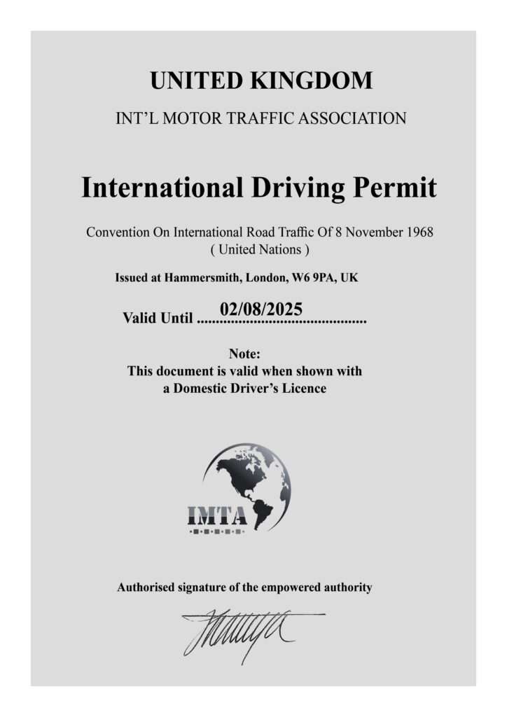 International Driver's Licence UK